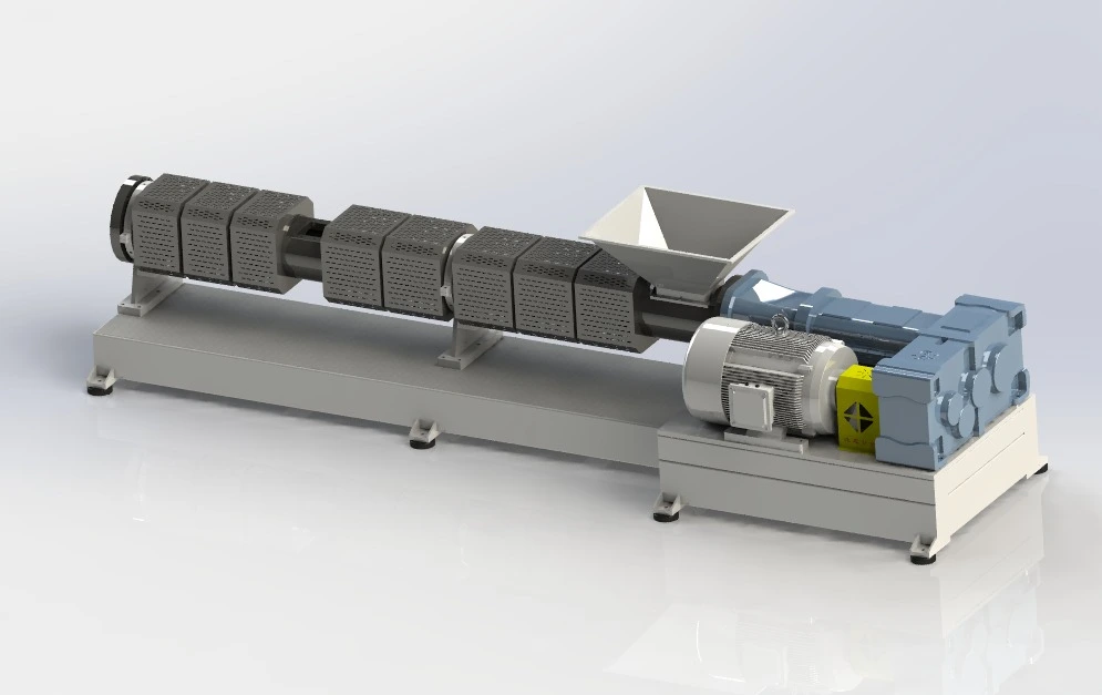 Двошнековий екструдер для вторинної переробки пластику замовлення для клієнта в Африці
